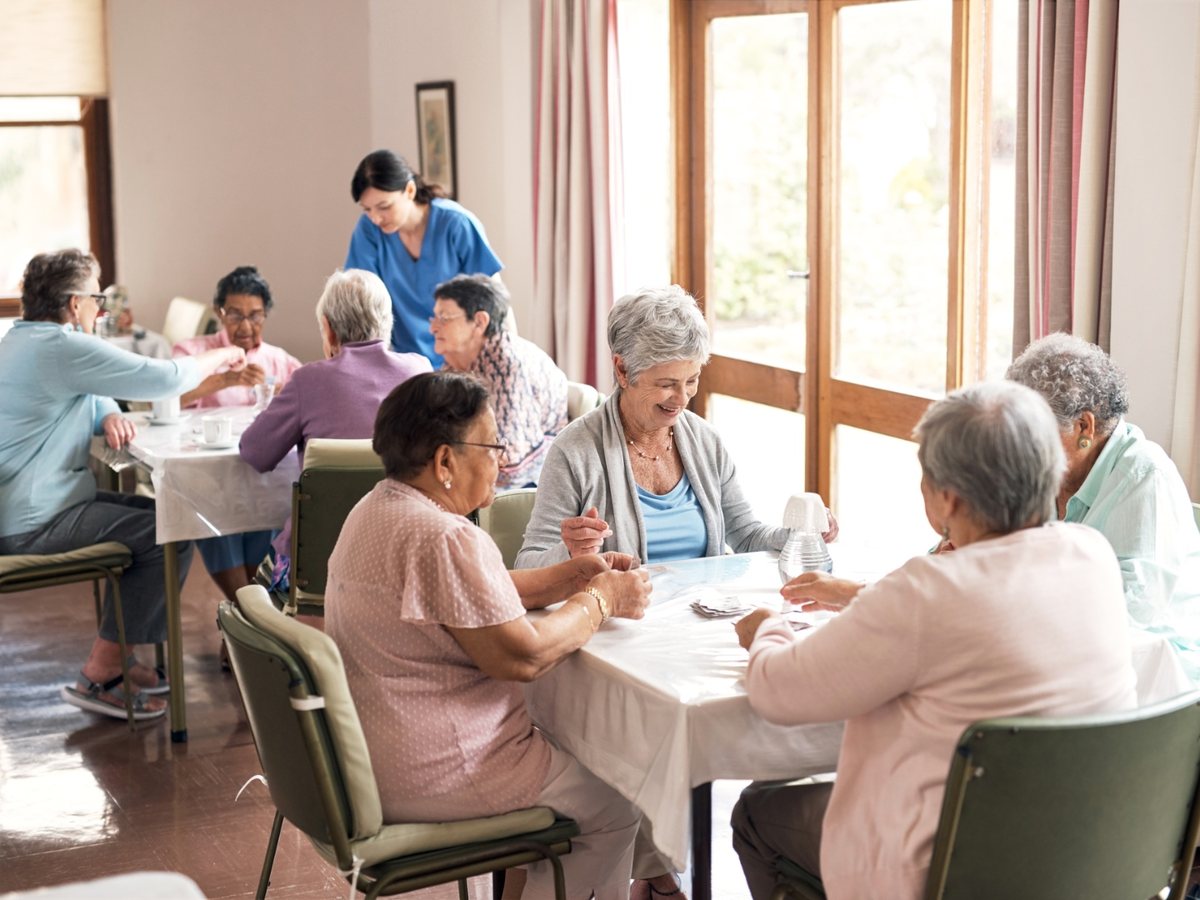 Adult day health care center day room